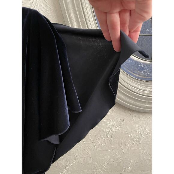 Jessica Howard Women’s Navy Velvet Split Sleeve Blouson Dress 12 NWT - Picture 7 of 9